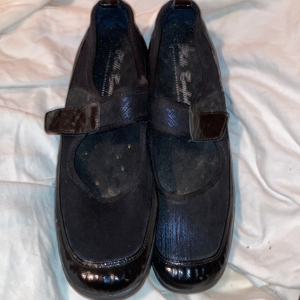 Blue-black Helle Comfort Mary Janes
